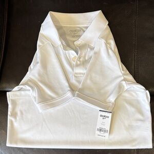 OshKosh B'gosh White Short-Sleeve Polo